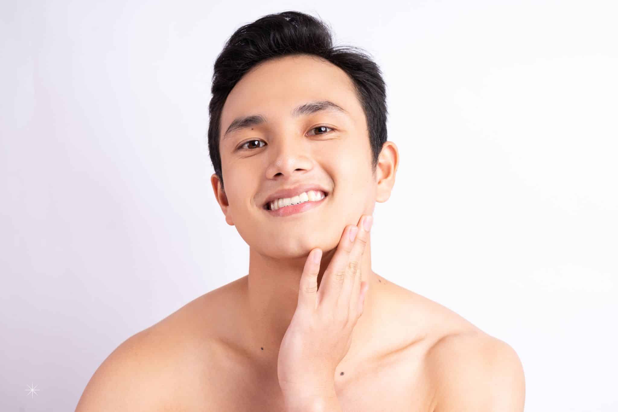 men anti-aging skincare featured image asian man